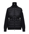 MONCLER QUILTED PANEL ZIP-UP CARDIGAN,15972631