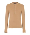 DOLCE & GABBANA DISTRESSED BUTTON-UP SWEATER,15972763