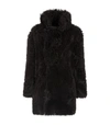 DOLCE & GABBANA DOUBLE-BREASTED SHEARLING COAT,15972853