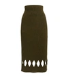 VICTORIA BECKHAM RIBBED PENCIL SKIRT,15975570