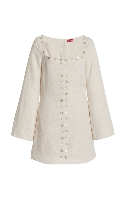 linen dress with sleeves women Coastal Linen Shirt Dress main image 0