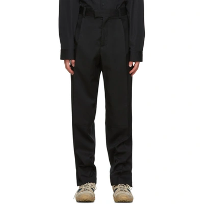 Oamc Colonel Wool Pants In Black
