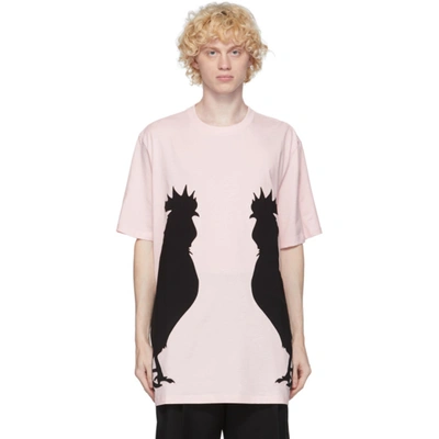 Loewe Rooster Print Cotton Jersey T-shirt In Pink