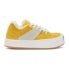 PALM ANGELS Yellow Suede Snow Low Top Sneakers