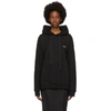 ADER ERROR BLACK CRUMPLE HOODIE