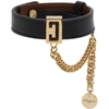 GIVENCHY GIVENCHY BLACK LEATHER BRACELET