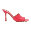 Bottega Veneta Stretch Leather Slide Sandals In Lollipop