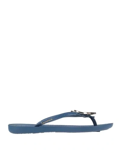 Ipanema Flip Flops In Slate Blue