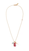 LIZZIE FORTUNATO CORAL OASIS NECKLACE