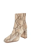 Sam Edelman Women's Codie Snakeskin-embossed Ankle Boots In Wheat