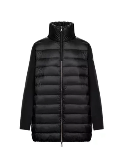 Moncler Long Down Knit Combo Jacket