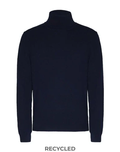 8 By Yoox Turtlenecks In Blue