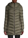 Soia & Kyo Alanis Hooded Water Repellent Lightweight Down Coat In Army