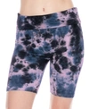 HONEYDEW DAZE OFF TIE DYE PRINTED BIKER SHORTS