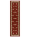 Liora Manne Closeout!! Km Home Pesaro Meshed Red 2'2" X 7'7" Runner Area Rug In Red
