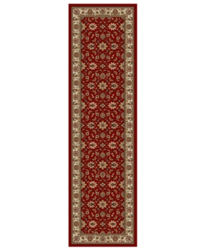 Liora Manne Closeout!! Km Home Pesaro Meshed Red 2'2" X 7'7" Runner Area Rug