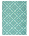Long Street Looms Backyard Bac091 7'9" X 10'10" Outdoor Area Rug In Aqua