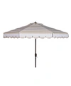 Safavieh Maui Striped 9' Umbrella In Beige