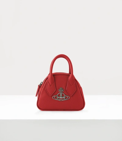 Vivienne Westwood Johanna Mini Yasmine Bag In Red