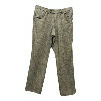 Pre-owned Dolce & Gabbana Wool Trousers In Grey