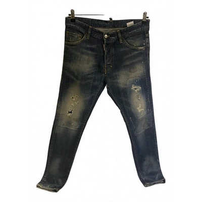 Pre-owned Dsquared2 Slim Jean In Blue