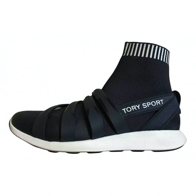 Pre-owned Tory Sport Navy Cloth Trainers