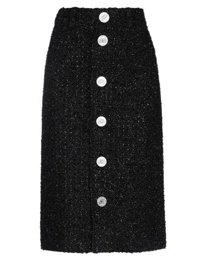 Balenciaga Buttoned Skirt In Black