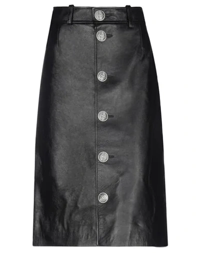 Balenciaga Midi Skirts In Black