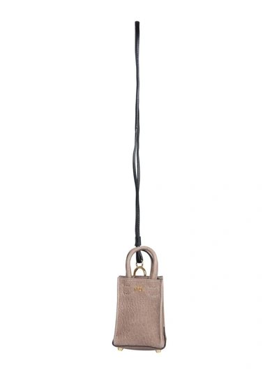 N°21 Beige Leather Shoulder Bag In Brown