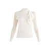 PAISIE KNITTED FRILL TOP IN WHITE