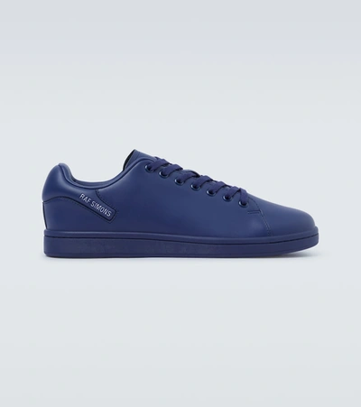 Raf Simons Logo印花板鞋 In Blue