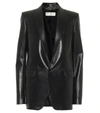 SAINT LAURENT 皮革单排扣西装式外套,P00508261