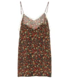 GUCCI FLORAL CRÊPE DE CHINE CAMISOLE,P00514265