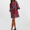La Doublej 24/7 Floral Print Dress In Lilium Turchese