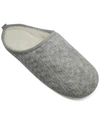 CHARTER CLUB WOMEN'S SWEATER-KNIT SLIDE SLIPPERS, CREATED FOR MACY'S