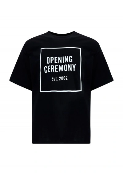 Opening Ceremony Box Logo T-shirt Ymaa001f20jer007 In Black