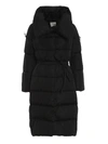 ADD ADD DRAWCORD HOODED PADDED COAT IN BLACK