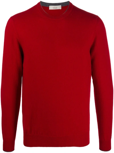 Altea Crew-neck Cashmere Jumper In Red