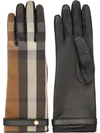 BURBERRY TECHNICAL CHECK GLOVES