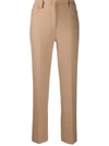 THEORY HIGH-RISE STRAIGHT LEG TROUSERS