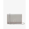 LOEWE ANAGRAM-EMBELLISHED GRAINED-LEATHER WALLET-ON-CHAIN,R03665140
