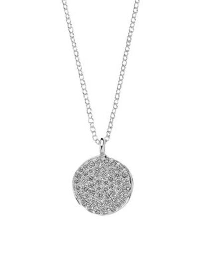 Ippolita Stardust Sterling Silver & Diamond Pavé Small Flower Pendant Necklace