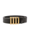 DSQUARED2 TEEN GOLD-TONE BUCKLE BELT