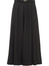 PRADA TECHNICAL MIDI SKIRT