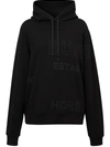Burberry Horseferry-print Hoodie In Black