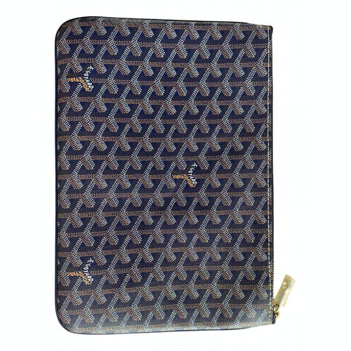 Pre-Owned Goyard Navy Cloth Small Bag, Wallet & Cases | ModeSens