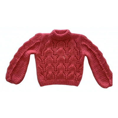 Pre-owned Ganni Pink Wool Knitwear