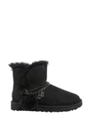 UGG FUR TRIM ANKLE BOOTS,11556852