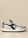 DIADORA MI BASKET ROW CUT SNEAKERS IN LEATHER,11555344