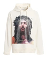 IH NOM UH NIT HOODIE JESUS,NMW19240 081 OFF WHITE